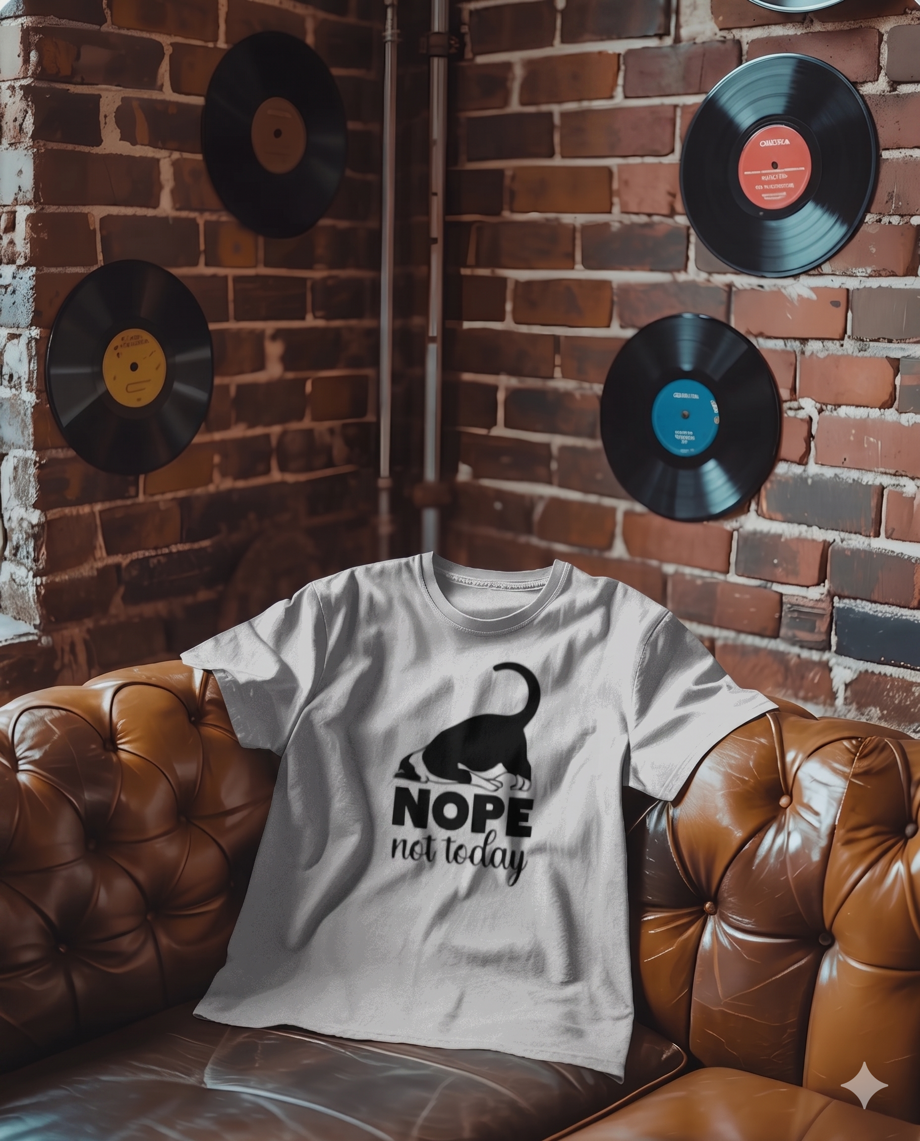 NOPE Not TODAY CAT T-Shirt